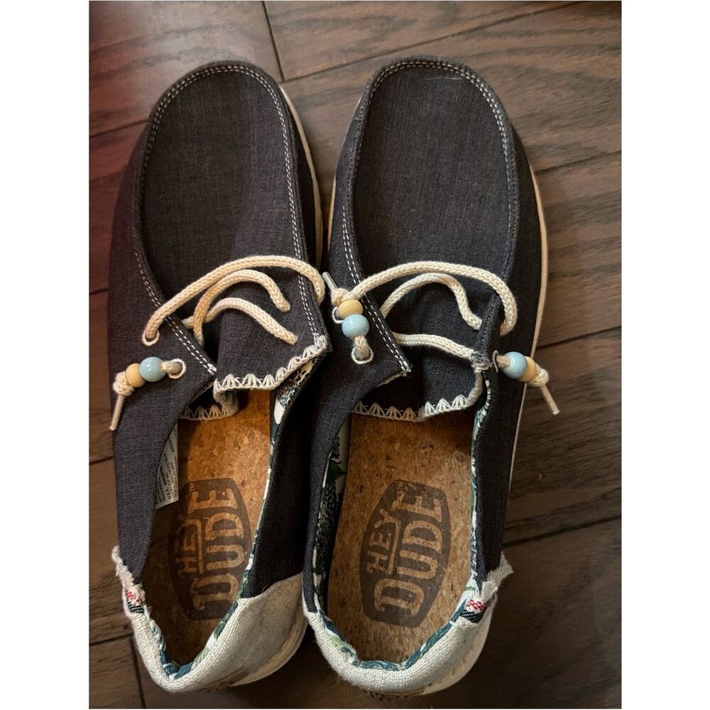 Hey Dude Wendy women canvas sz 10 - Picture 2 of 4